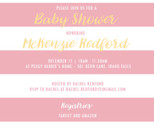 Custom Baby Shower Invitations